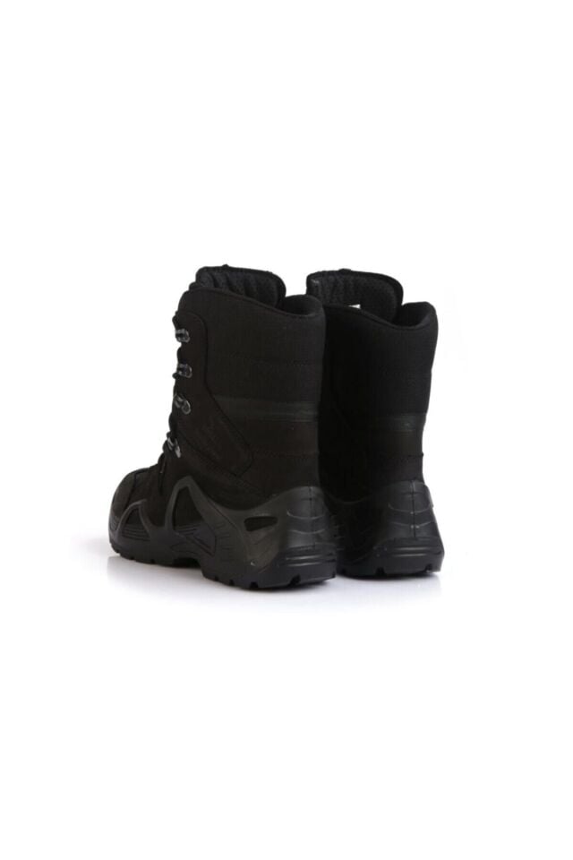 1490 Su Geçirmez Nubuk Deri Siyah Renk Askeri Bot 1490ns Fermuarsız