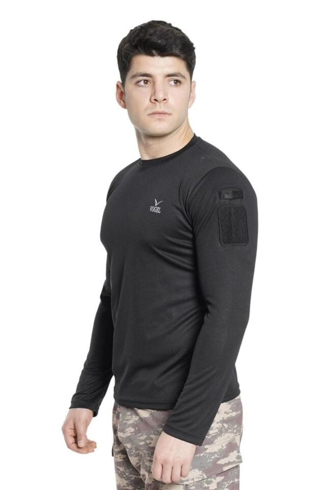 Tactical Uzun Kollu Bisiklet Yaka T-shirt