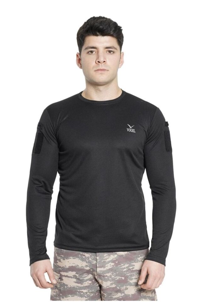 Tactical Uzun Kollu Bisiklet Yaka T-shirt