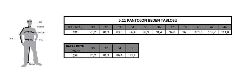 5.11 TACTICAL PANTOLON TUNDURA